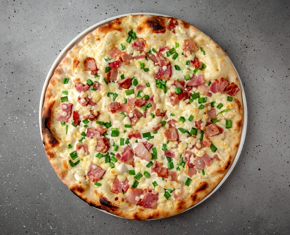Flammkuchen with bacon