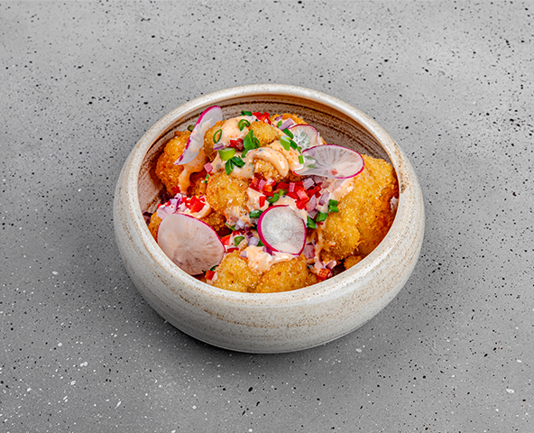 Crispy cauliflower with parmesan