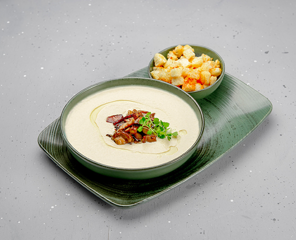 Грибной крем-суп с трюфельным маслом